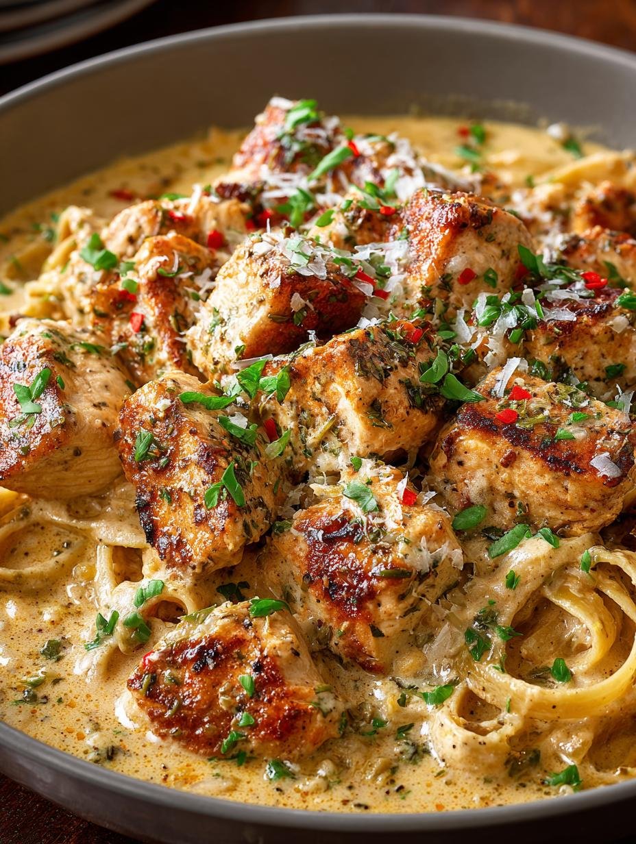 Creamy One Pot Cajun Chicken Linguine Delight - Creamy One Pot Cajun - main visual representation