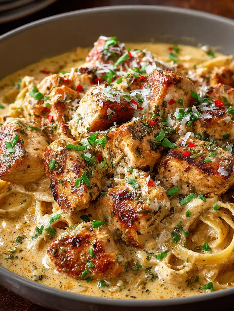 Creamy One Pot Cajun Chicken Linguine Delight - Creamy One Pot Cajun - main visual representation