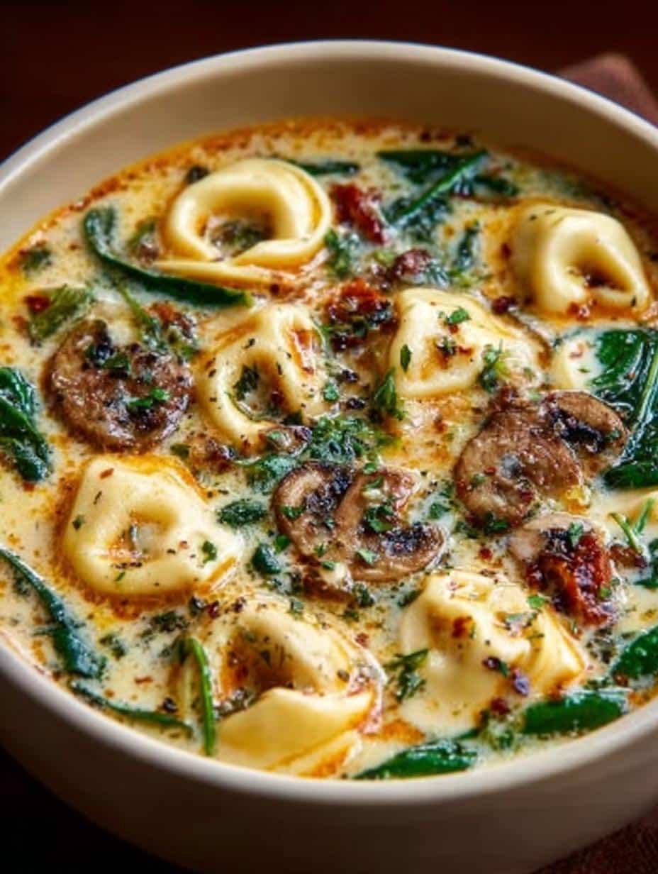 Creamy Sausage Tortellini Soup: 7 Comforting Steps 2 Creamy Sausage Tortellini Soup: 7 Comforting Steps - Creamy Sausage Tortellini Soup - additional detail
