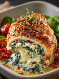 Creamy Spinach Cheese Stuffed