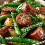 Crockpot Kielbasa Green Beans