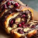 Dark Chocolate Cherry Babka