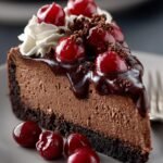 Dark Chocolate Cherry Cheesecake