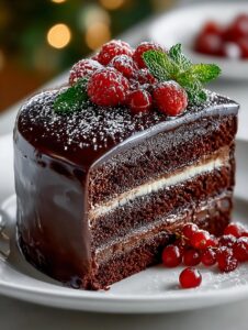 Double Chocolate Holiday Cake