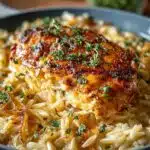 French Onion Chicken Orzo