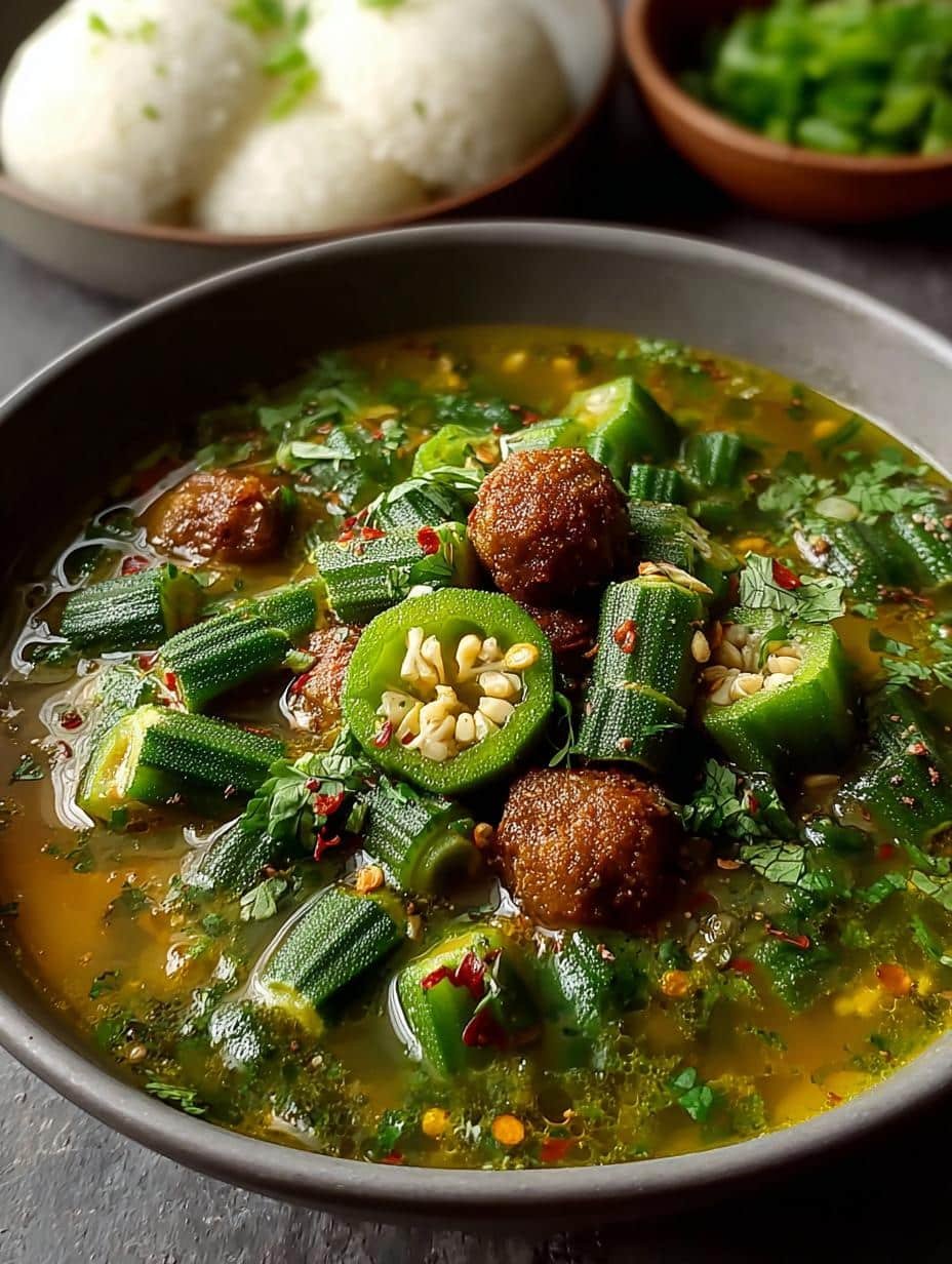Fufu Okra Soup