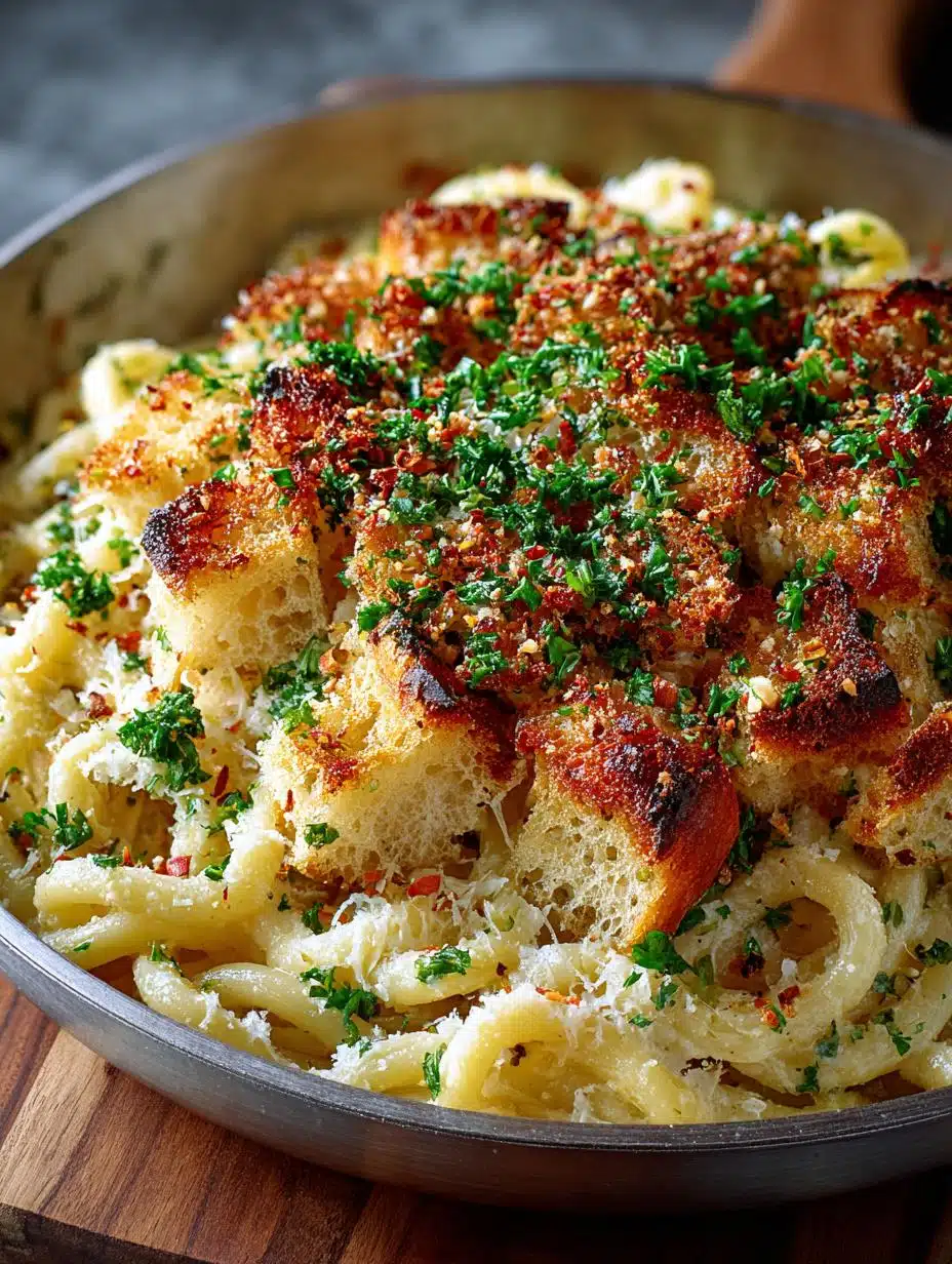 Garlic Bread Pasta