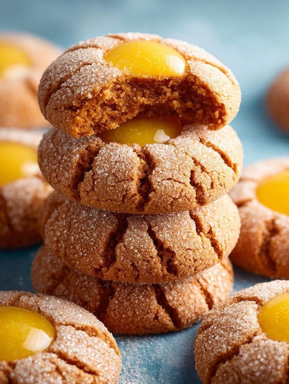 Gingerbread Crinkle Cookies