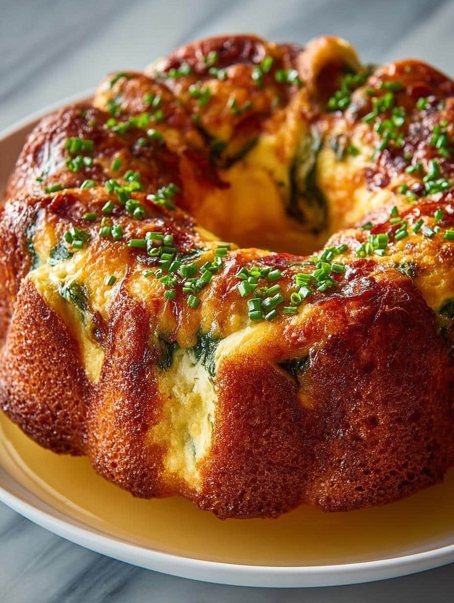 Ham Spinach Breakfast Bundt