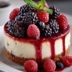 Heavenly Blackberry Raspberry Cheesecake
