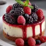 Heavenly Blackberry Raspberry Cheesecake