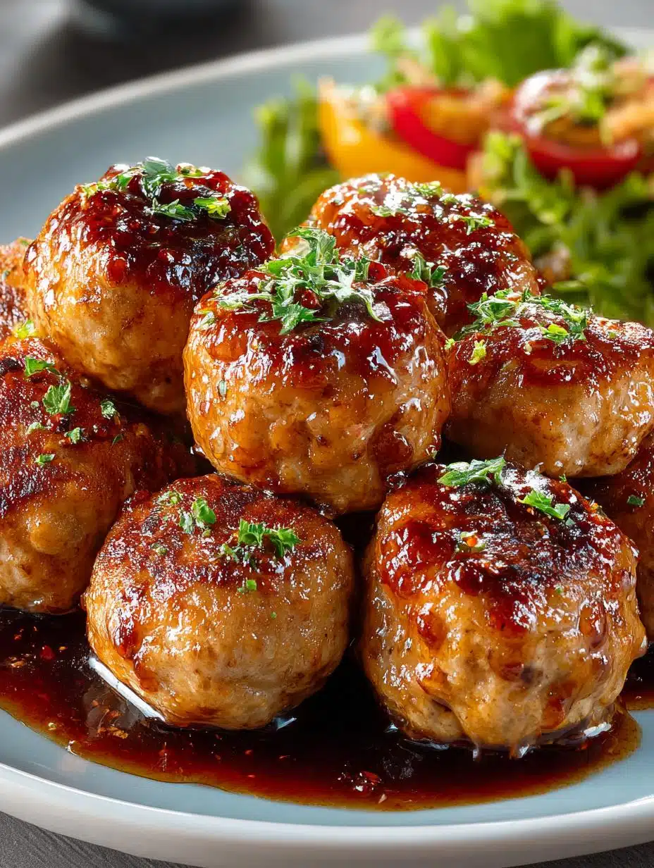 Honey Garlic Turkey Meatballs