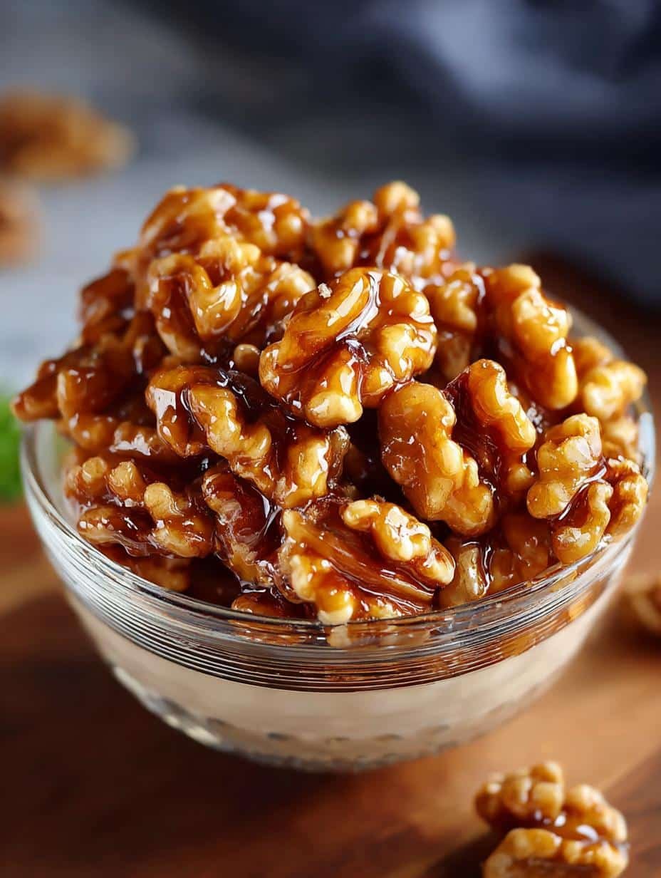 Honey Glazed Walnuts: 3 Simple Ingredients for Crunchy Joy - Honey Glazed Walnuts - main visual representation