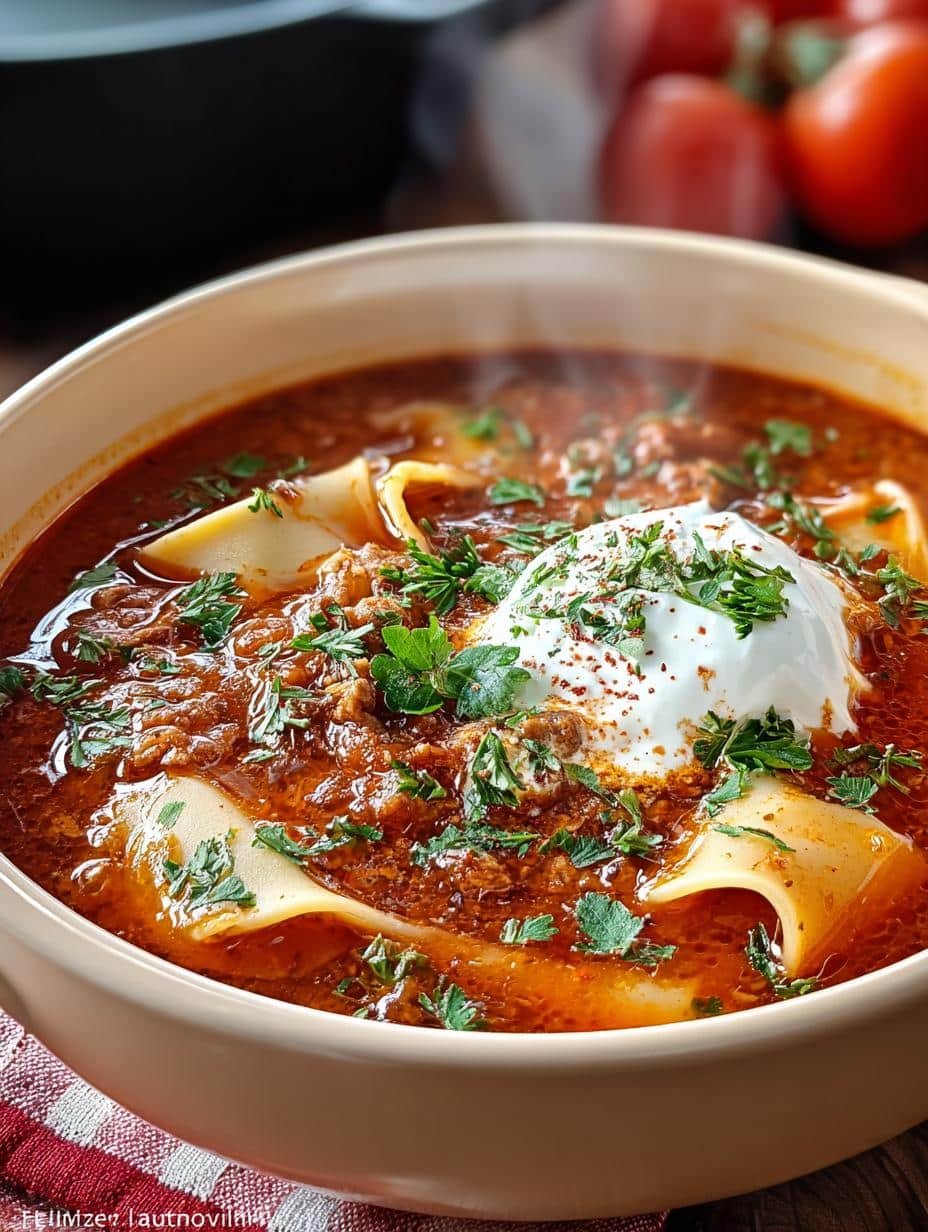 Irresistible Lasagna Soup Comfort for Cozy Nights - Irresistible Lasagna Soup Comfort - main visual representation