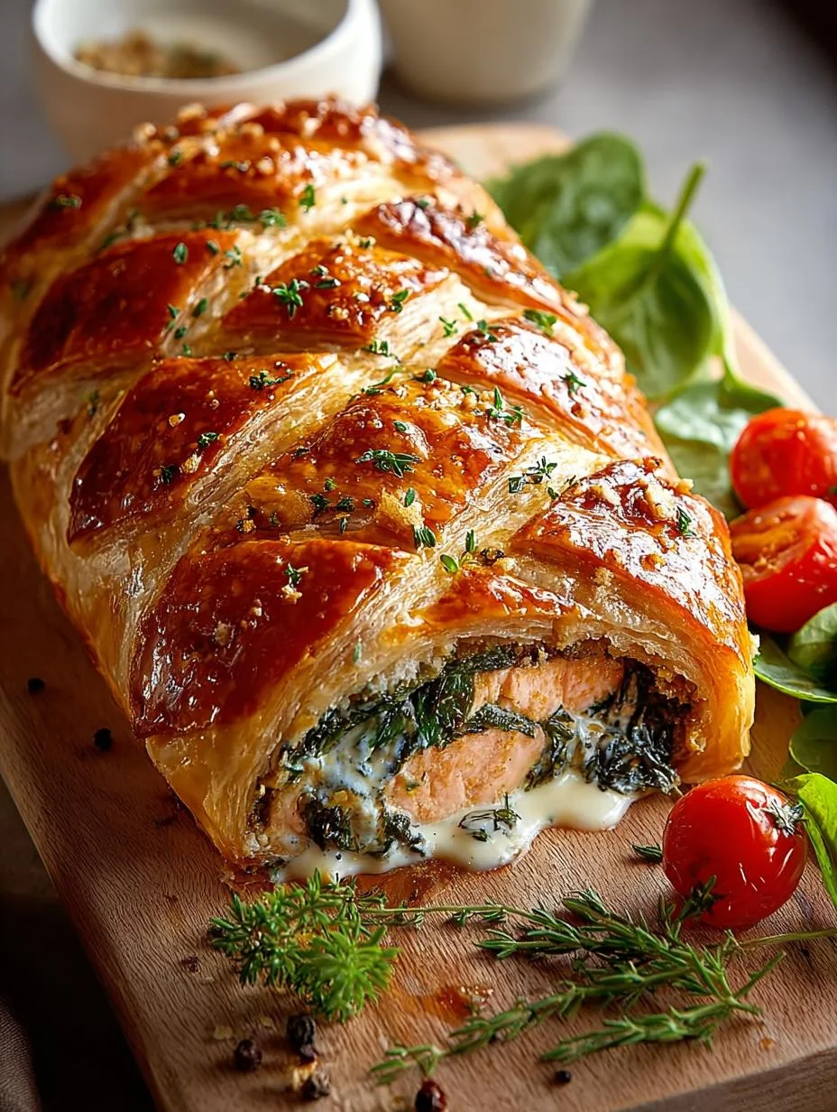 Irresistibly Creamy Salmon Wellington
