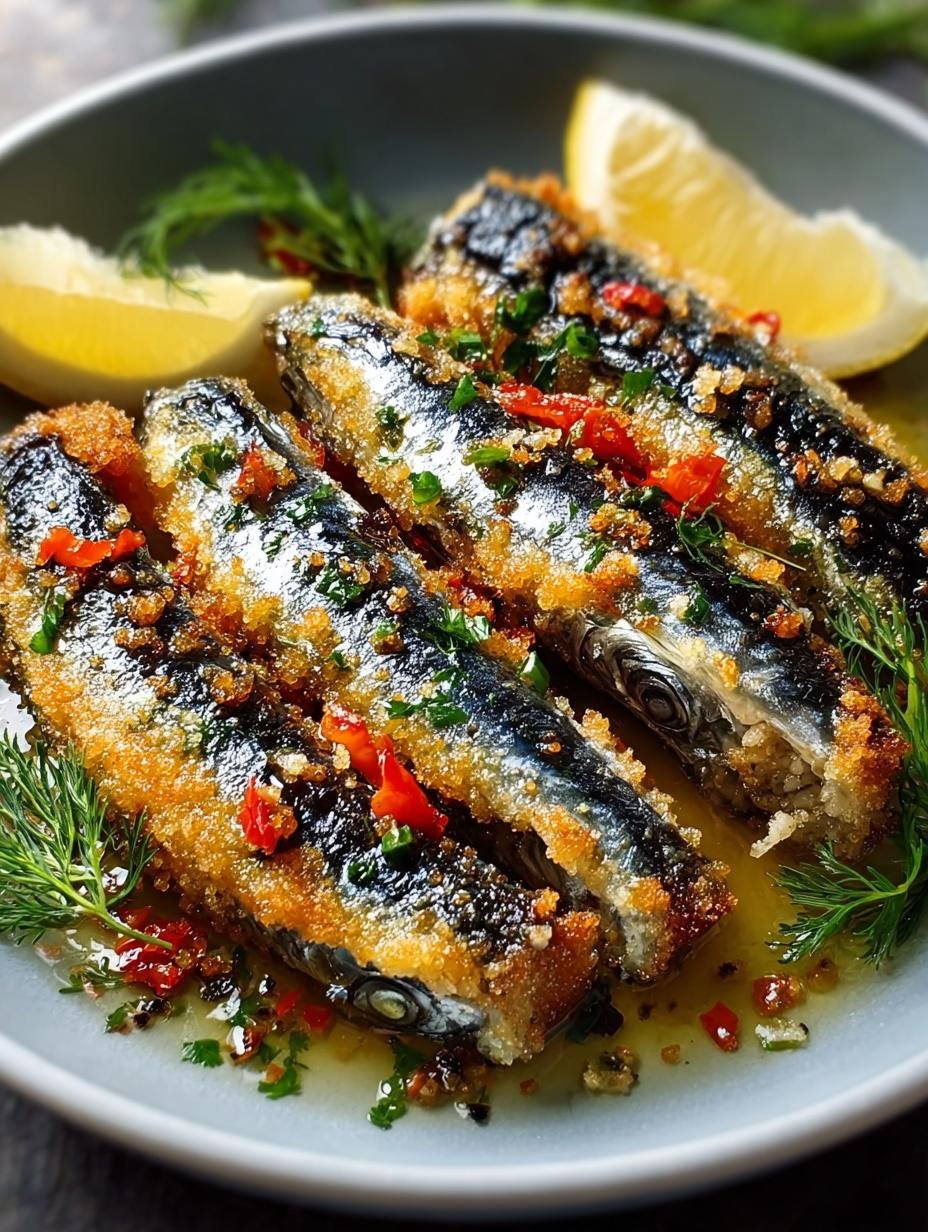 Savor 8 Crispy Italian Crusted Sardines for Dinner 3 Savor 8 Crispy Italian Crusted Sardines for Dinner - Italian Crusted Sardines - additional detail