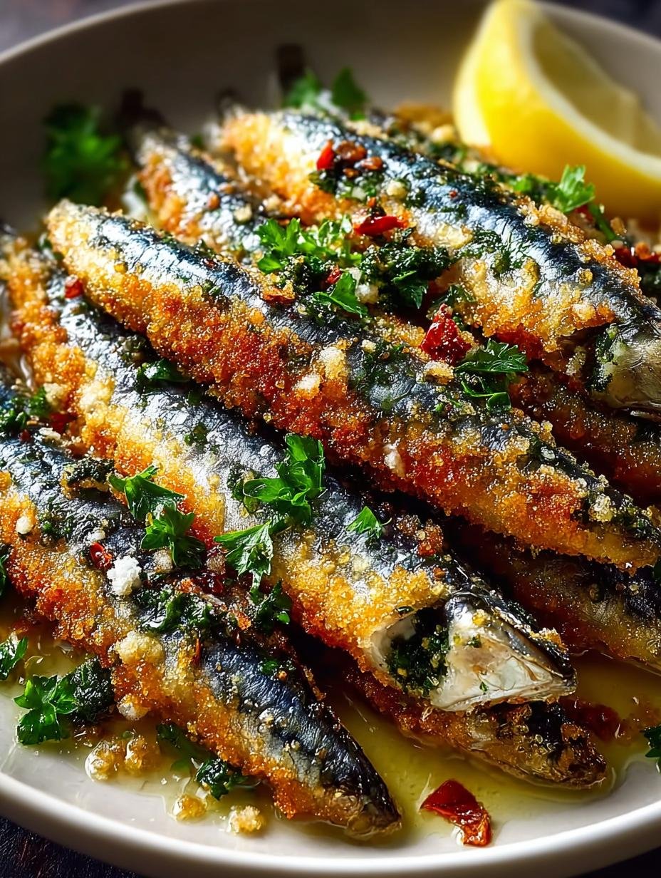 Savor 8 Crispy Italian Crusted Sardines for Dinner 1 Italian Crusted Sardines