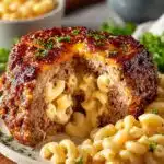 Macaroni Cheese Stuffed Meatloaf