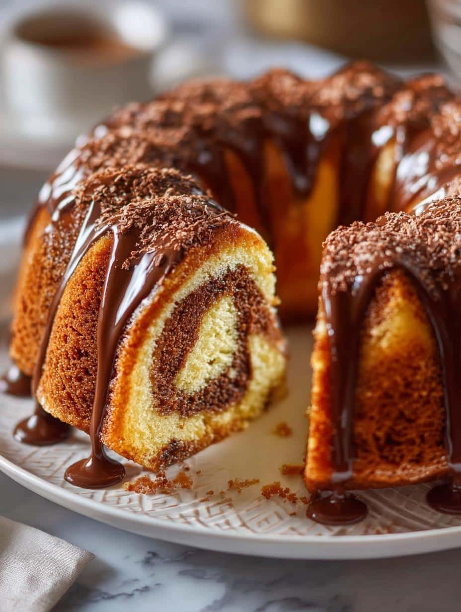 Marble Cake with Rum