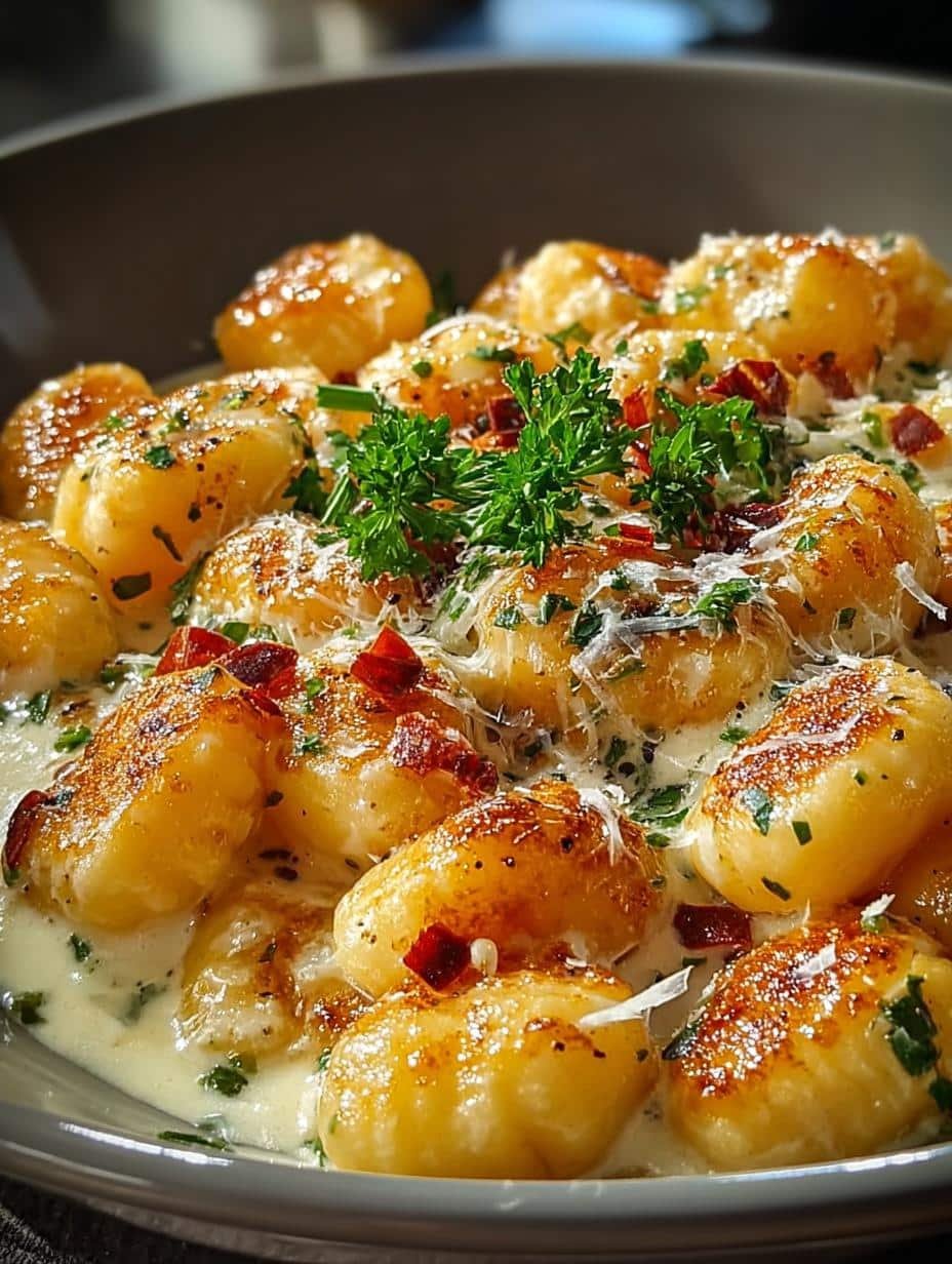 Irresistible Millionaire Gnocchi with Creamy Sauce Bliss - main visual representation
