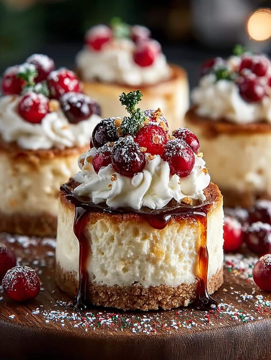 Mini Christmas Cheesecakes: 12 Festive Bites for Joy - Mini Christmas Cheesecakes - additional detail