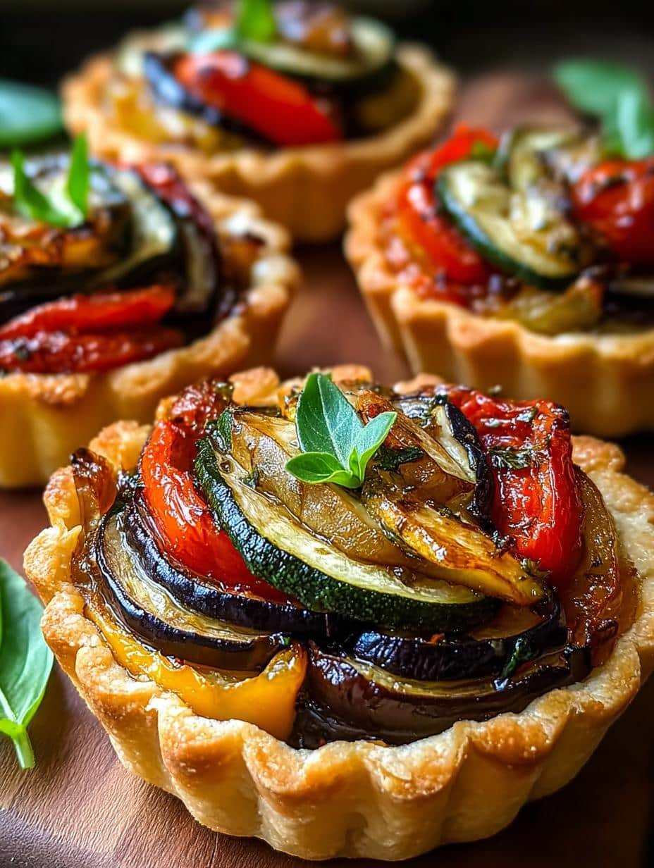 Mini Ratatouille Tartlets: 12 Savory Bites to Savor - Mini Ratatouille Tartlets - additional detail