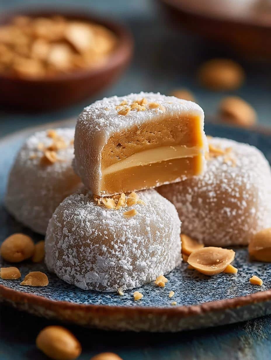 Delightful Peanut Butter Mochi Recipe for Sweet Cravings 3 Delightful Peanut Butter Mochi Recipe for Sweet Cravings - Peanut Butter Mochi - additional detail