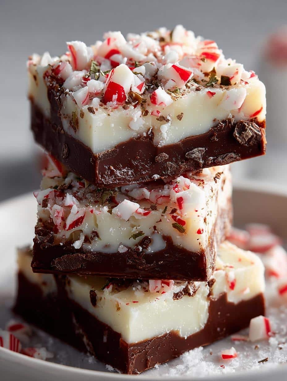 Peppermint Bark Fudge