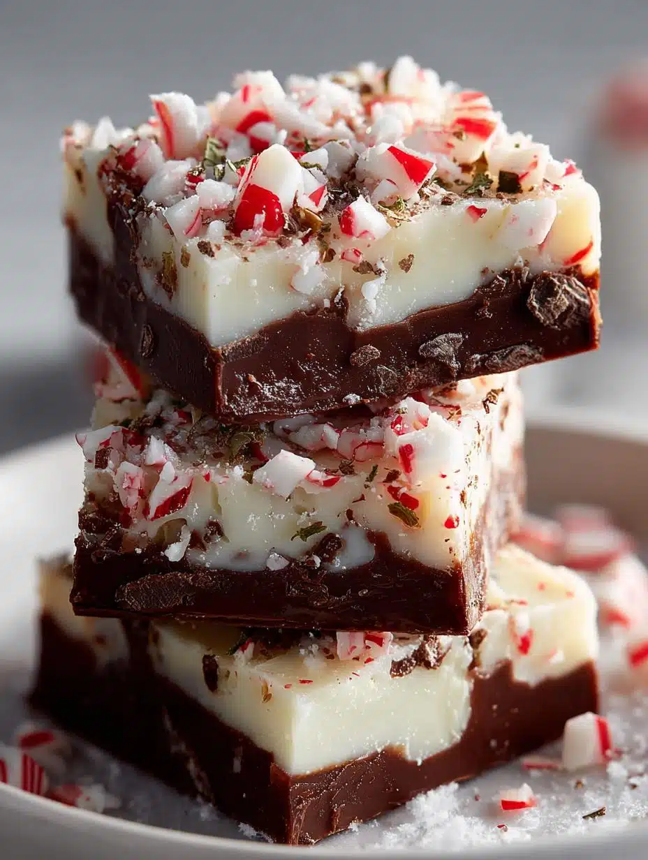 Peppermint Bark Fudge