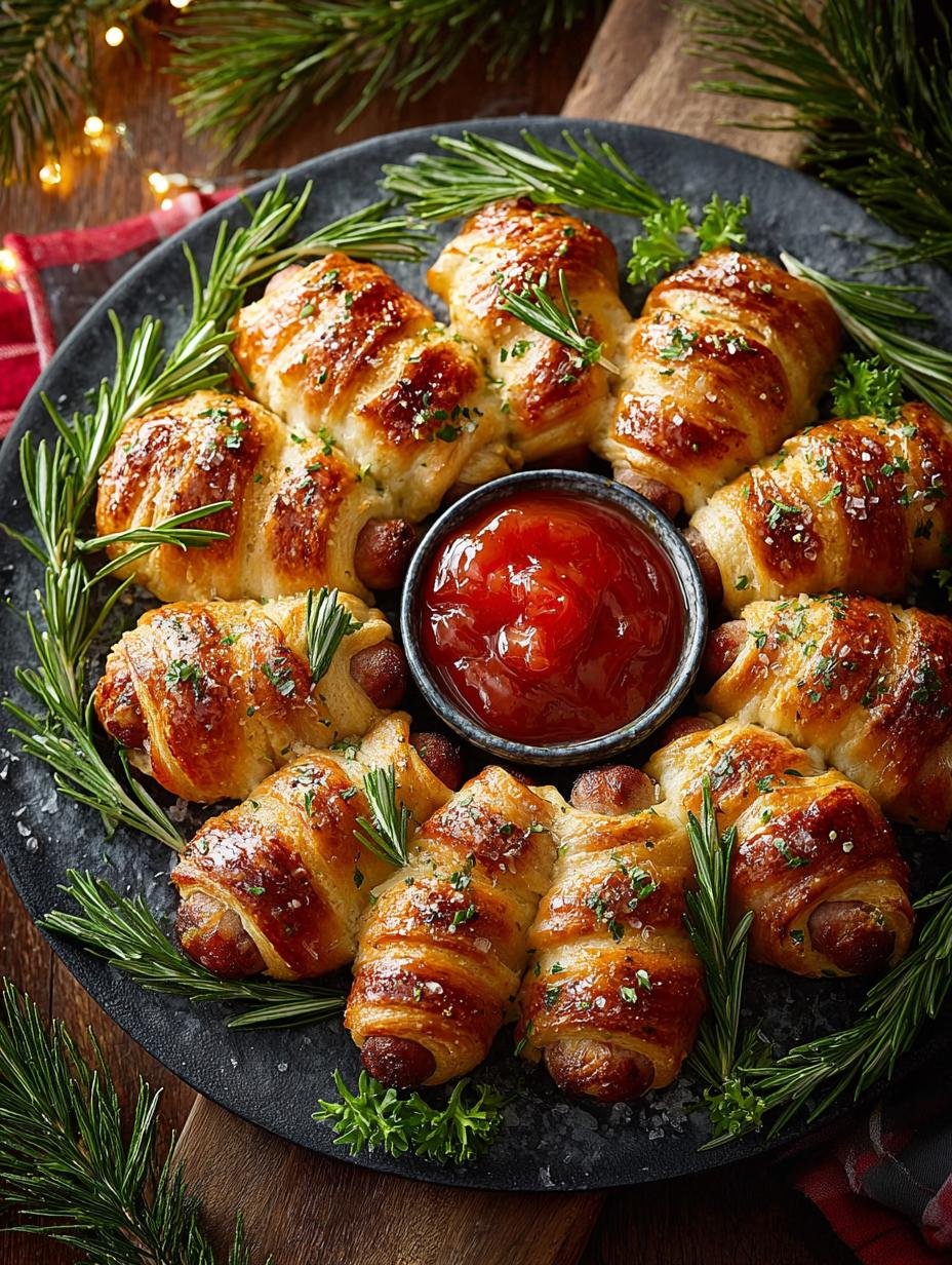 Pigs Blanket Wreath
