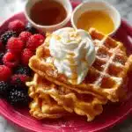 Pumpkin Spice Waffles