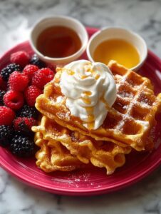 Pumpkin Spice Waffles