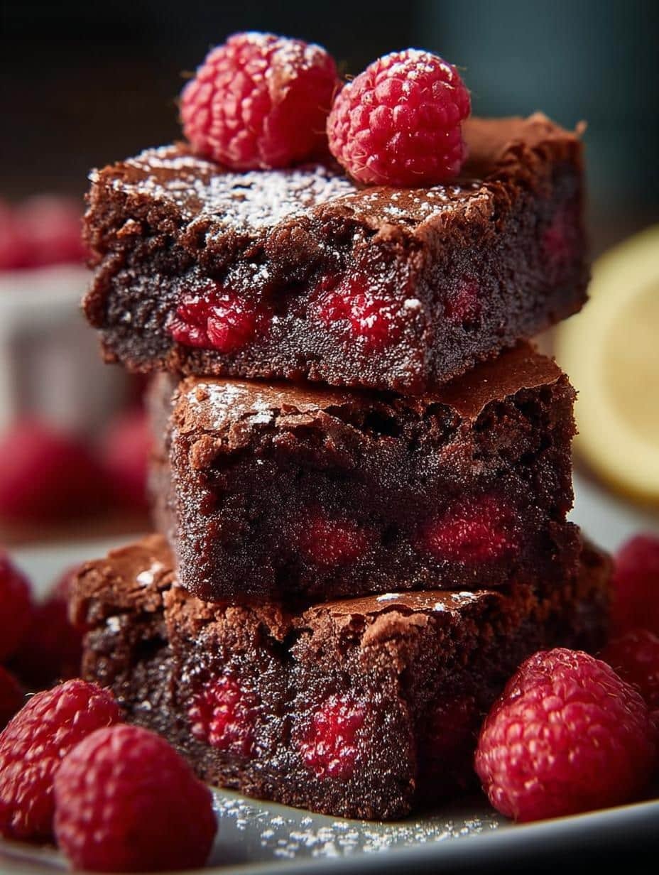 Raspberry Brownies: 5 Secrets to Decadent Delight 3 Raspberry Brownies: 5 Secrets to Decadent Delight - Raspberry Brownies - additional detail