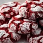 Red Velvet Crinkle Cookies