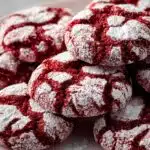 Red Velvet Crinkle Cookies