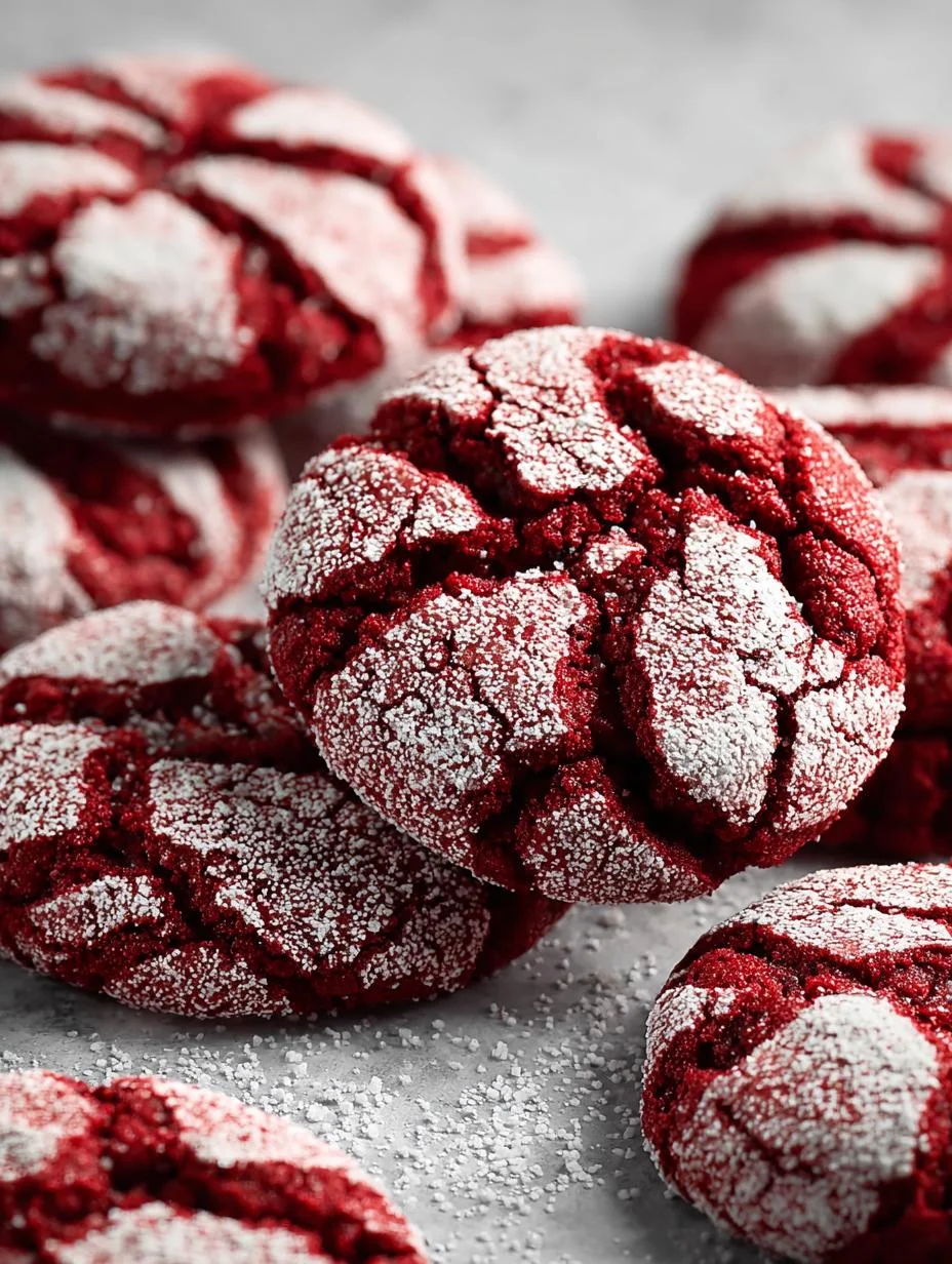 Delicious Red Velvet Crinkle Cookies for Everyone - Red Velvet Crinkle Cookies - additional detail