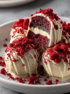 Red Velvet Oreo Truffles