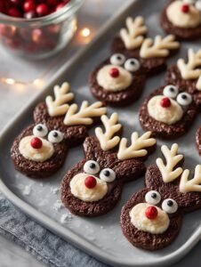Reindeer Cookies with Chocolate