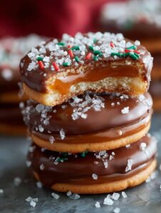Salted Caramel Ritz Cookies