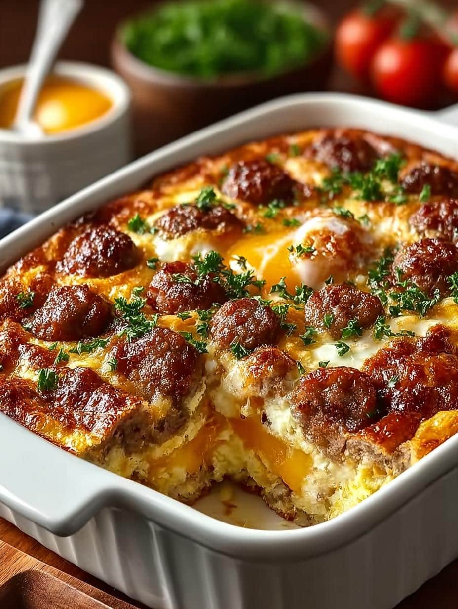 Sausage Egg Casserole: 5 Hearty and Savory Breakfast Ideas - Sausage Egg Casserole - additional detail