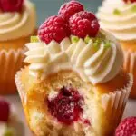 Scratch Lemon Raspberry Cupcakes