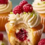 Scratch Lemon Raspberry Cupcakes