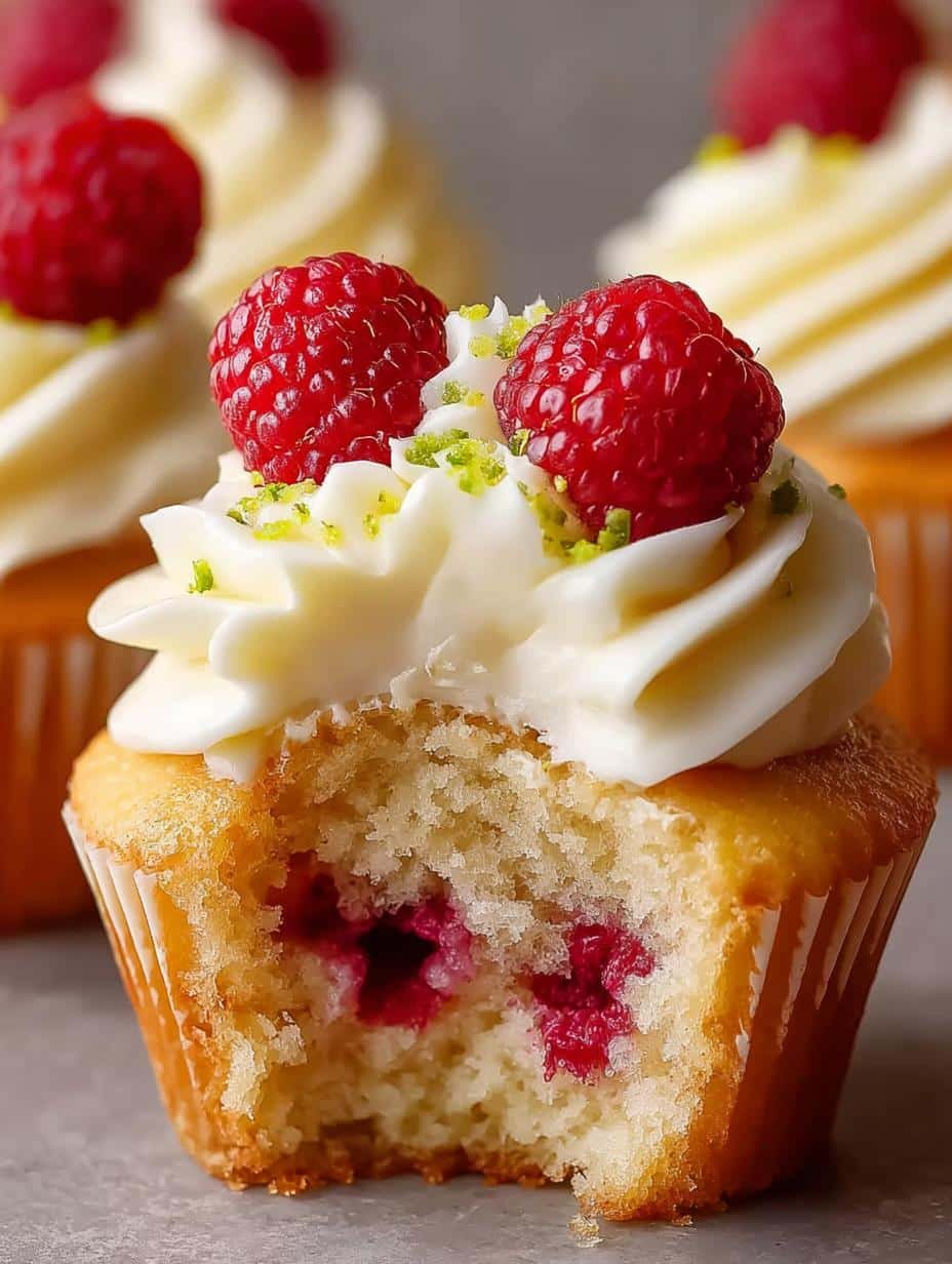 Scratch Lemon Raspberry Cupcakes: 12 Flavors That Wow 3 Scratch Lemon Raspberry Cupcakes: 12 Flavors That Wow - Scratch Lemon Raspberry Cupcakes - additional detail