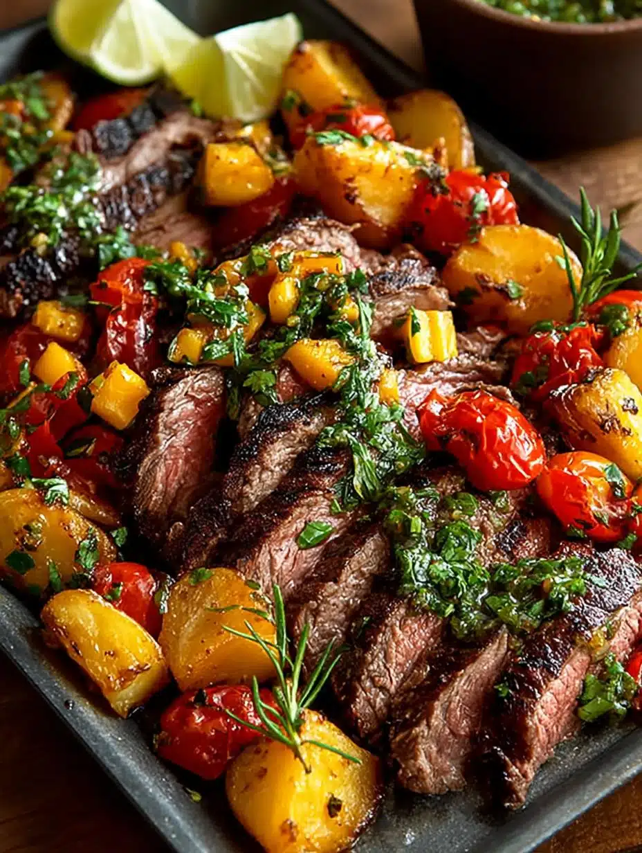 Sheet Pan Chipotle Steak Tacos with Mango Salsa Delight - Sheet Pan Chipotle Steak - additional detail
