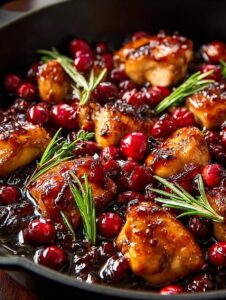 Skillet Cranberry Orange Chicken