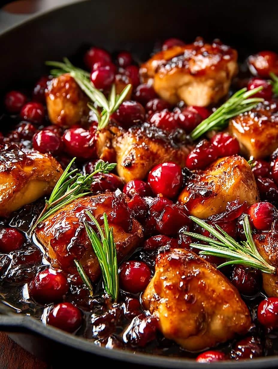 Skillet Cranberry Orange Chicken