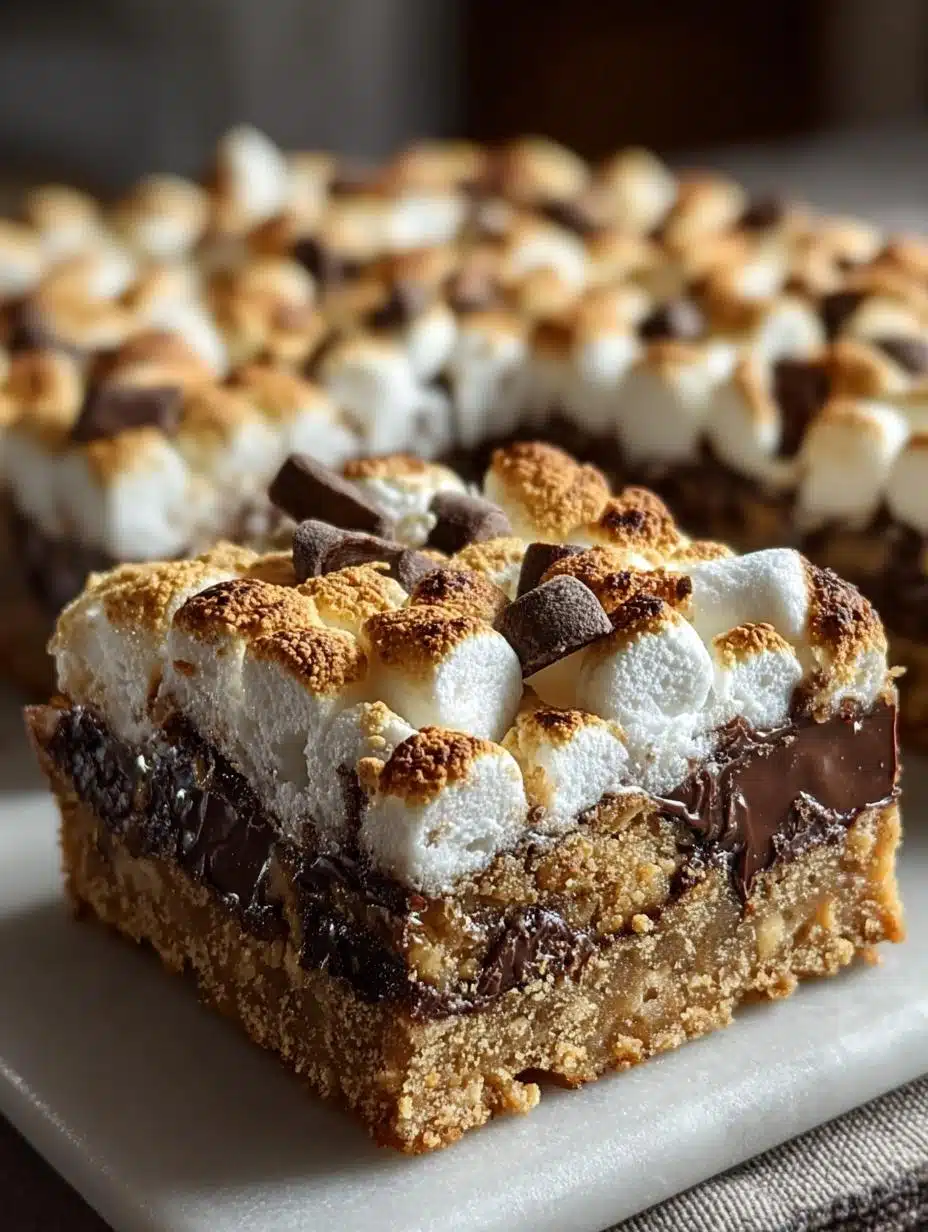 Smores Magic Cookie Bars