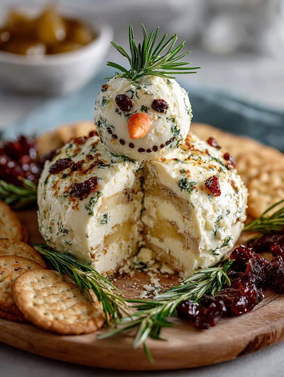 Snowman Cheeseball
