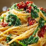 Spaghetti Spinach with Sun