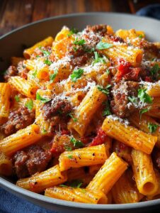 Spicy Sausage Rigatoni